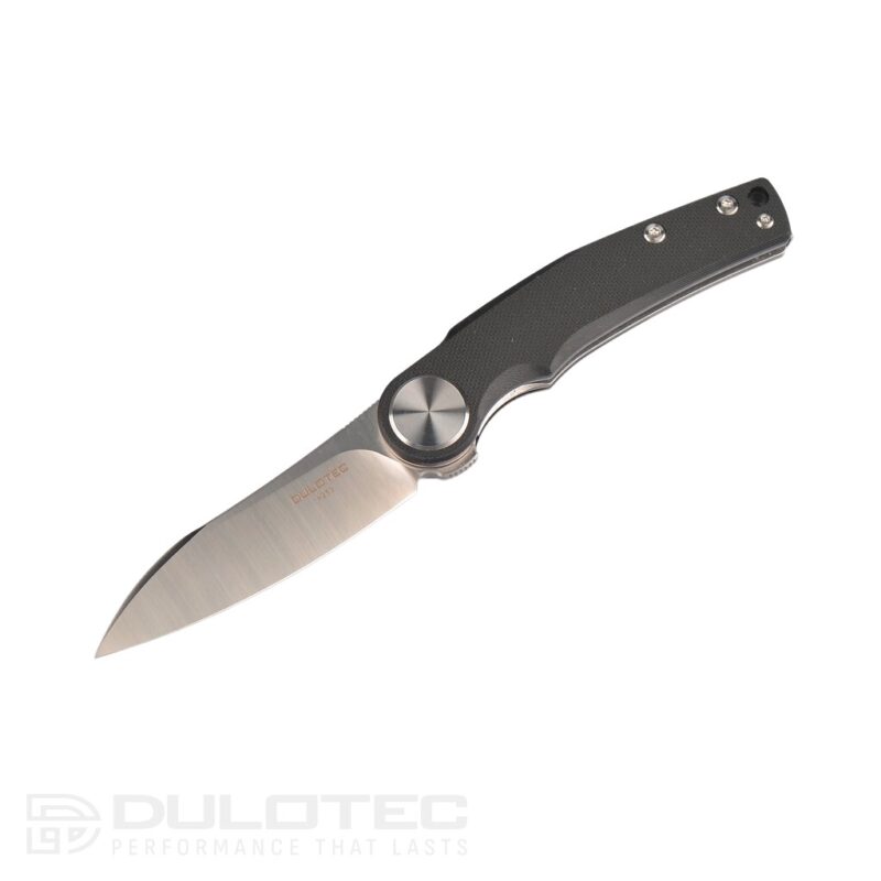 Cuțit pliant Dulotec K253 – mâner din polimer G10 și lamă din oțel de unelte D2 » Lanternaputernica.RO