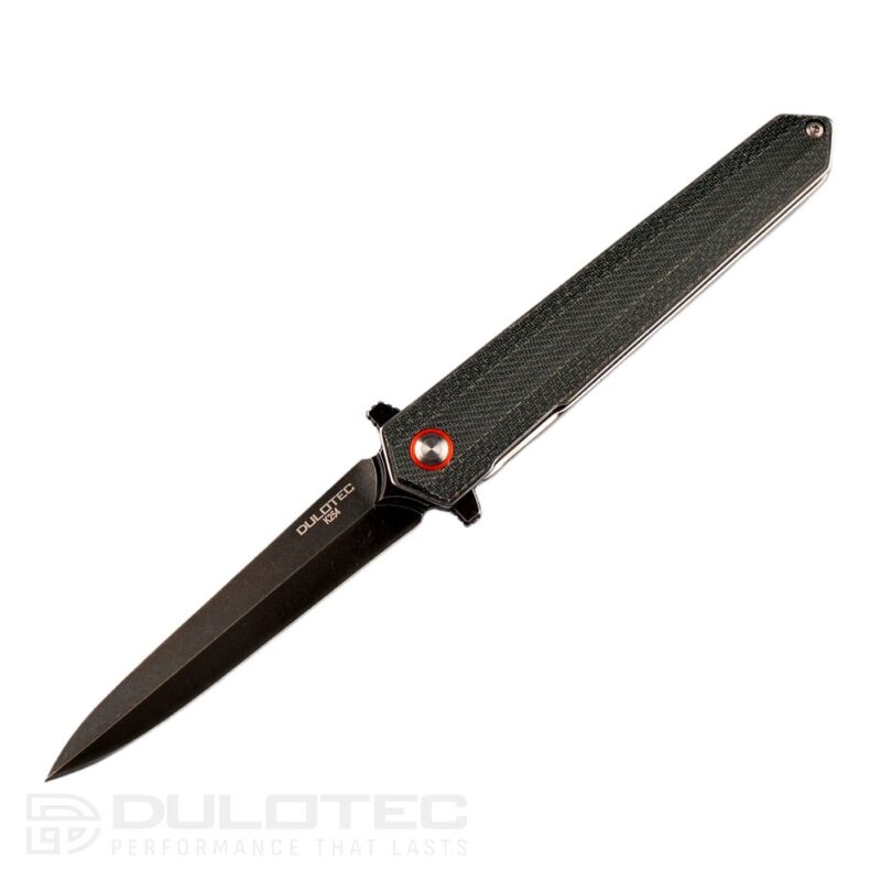 Cuțit pliant Dulotec K254-BK – mâner din Micarta și oțel inoxidabil 8Cr » Lanternaputernica.RO