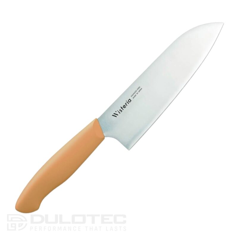 Cuțit de bucătărie Santoku Fuji Cutlery FC-682 Wisteria – Galben » Lanternaputernica.RO