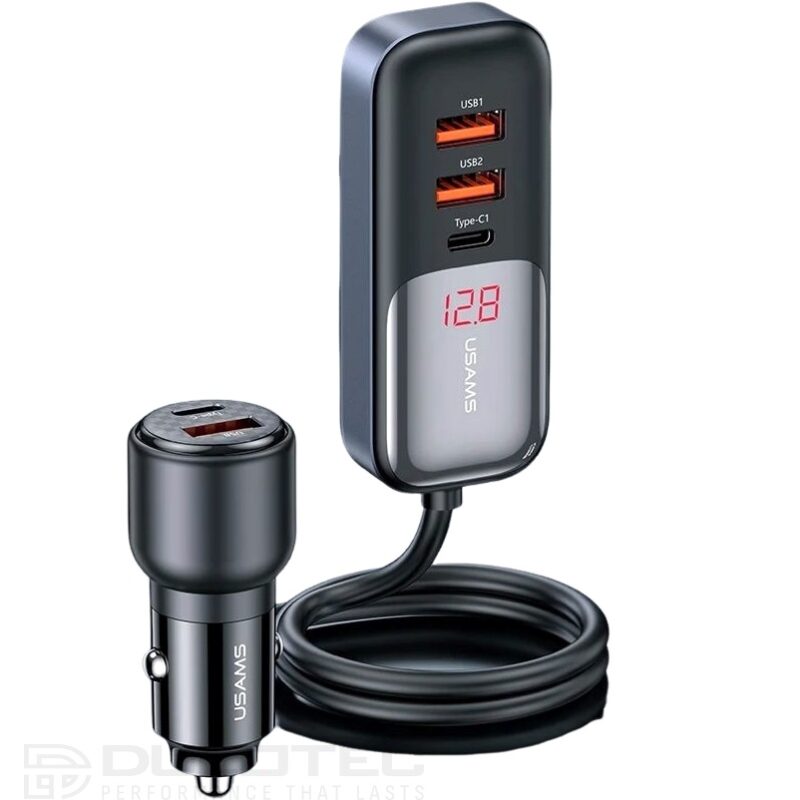Încărcător auto, USAMS S-CC213 C40 165 W, 2 USB-C + 3 USB-A PPS, 5 ieșiri CC213CC01 » Lanternaputernica.RO