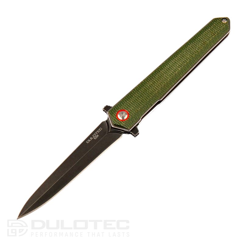 Cuțit pliant Dulotec K254-GN – mâner din Micarta și oțel inoxidabil 8Cr » Lanternaputernica.RO