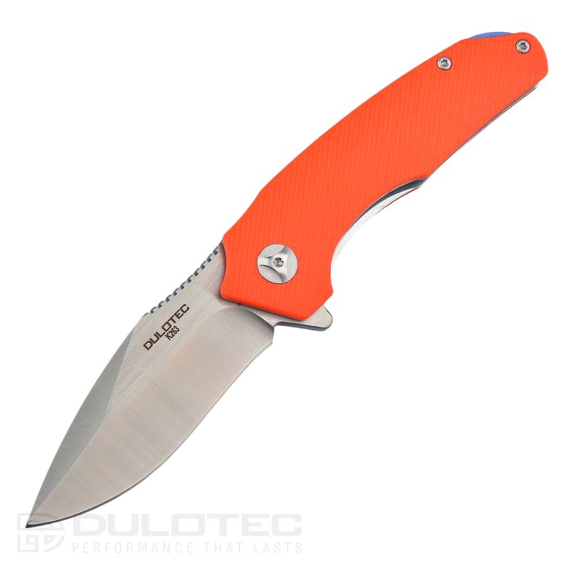 Cuțit pliant Dulotec K263-OR cu mâner din G10 și lamă din oțel D2 » Lanternaputernica.RO