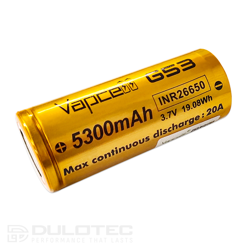 Baterie Vapcell G53 26650 5300 mAh 20 A » Lanternaputernica.RO