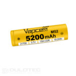 Baterie Vapcell M52 21700 de 5200 mAh cu sistem de protecție și pol pozitiv ridicat » Lanternaputernica.RO