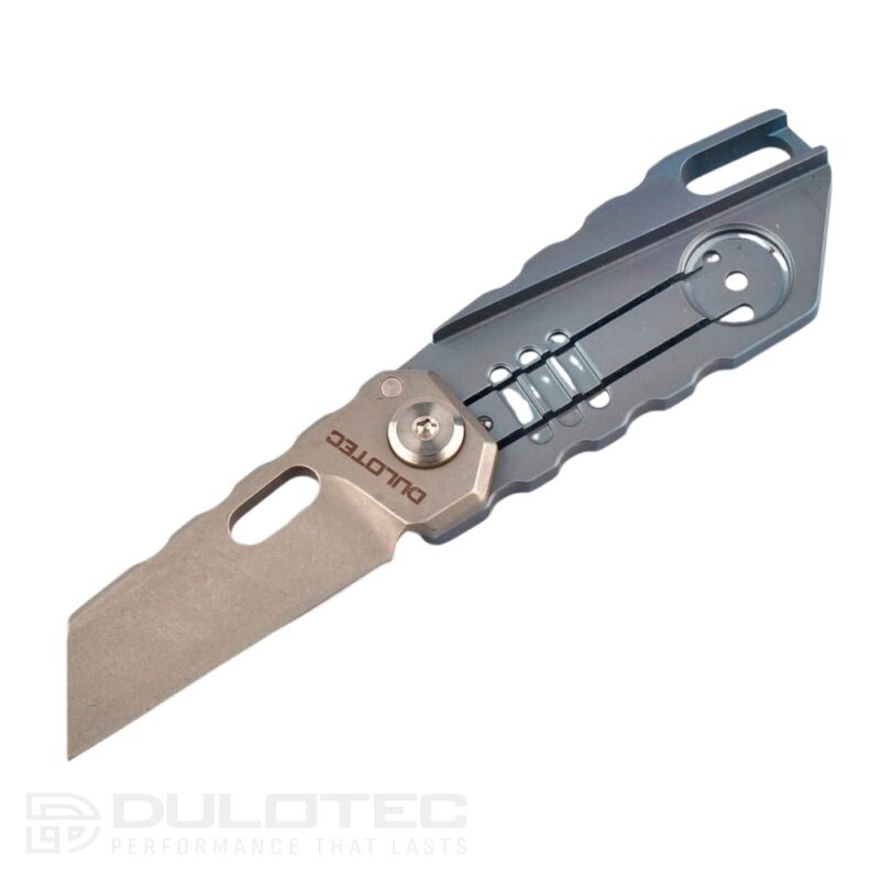 Cuțit pliabil din titan Dulotec K906 – Albastru » Lanternaputernica.RO