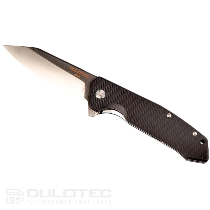 Cuțit pliant Dulotec K252 – mâner din polimer G10 și oțel pentru unelte D2 » Lanternaputernica.RO