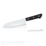 Cuțit Santoku Tojiro DP Damascus, 170 mm, F-331 – VG10 – laminat cu 37 de straturi » Lanternaputernica.RO