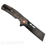 Cuțit pliant Dulotec K261-BK cu mâner din G10 cu acoperire din carbon și lamă din oțel D2 » Lanternaputernica.RO