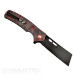 Cuțit pliabil Dulotec K261-RD cu mâner din G10 cu acoperire din carbon și lamă din oțel D2 » Lanternaputernica.RO