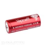Baterie Vapcell 26650 de 5500 mAh, 20 A, cu polul pozitiv proeminent » Lanternaputernica.RO