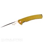 Cuțit pliant Dulotec K250-GR – mâner din Micarta și oțel pentru unelte D2 » Lanternaputernica.RO