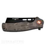 Cuțit pliant Dulotec K261-BK cu mâner din G10 cu acoperire din carbon și lamă din oțel D2 » Lanternaputernica.RO