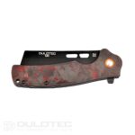 Cuțit pliabil Dulotec K261-RD cu mâner din G10 cu acoperire din carbon și lamă din oțel D2 » Lanternaputernica.RO