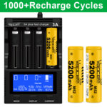 Baterie Vapcell M52 21700 de 5200 mAh cu sistem de protecție și pol pozitiv ridicat » Lanternaputernica.RO