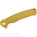 Cuțit pliant Dulotec K250-GR – mâner din Micarta și oțel pentru unelte D2 » Lanternaputernica.RO