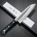 Cuțit Santoku Tojiro DP Damascus, 170 mm, F-331 – VG10 – laminat cu 37 de straturi » Lanternaputernica.RO