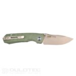 Cuțit pliant Dulotec K262-GN cu mâner din Micarta și lamă din oțel inoxidabil 14C28N » Lanternaputernica.RO