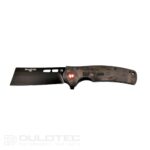 Cuțit pliant Dulotec K261-BK cu mâner din G10 cu acoperire din carbon și lamă din oțel D2 » Lanternaputernica.RO
