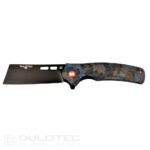 Cuțit pliant Dulotec K261-BL cu mâner din G10 cu acoperire din carbon și lamă din oțel D2 » Lanternaputernica.RO