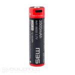 Baterie Vapcell Dulotec 18650 M35 de 3500 mAh cu USB-C, cu pol pozitiv ridicat și sistem de protecție » Lanternaputernica.RO