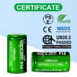 Baterie Vapcell 18350 F14, 1400 mAh, 3A » Lanternaputernica.RO