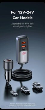 Încărcător auto, USAMS S-CC213 C40 165 W, 2 USB-C + 3 USB-A PPS, 5 ieșiri CC213CC01 » Lanternaputernica.RO