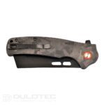Cuțit pliant Dulotec K261-BK cu mâner din G10 cu acoperire din carbon și lamă din oțel D2 » Lanternaputernica.RO