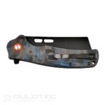 Cuțit pliant Dulotec K261-BL cu mâner din G10 cu acoperire din carbon și lamă din oțel D2 » Lanternaputernica.RO