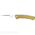 Cuțit pliant Dulotec K250-GR – mâner din Micarta și oțel pentru unelte D2 » Lanternaputernica.RO
