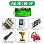 Baterie Vapcell 18350 F14, 1400 mAh, 3A » Lanternaputernica.RO