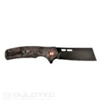 Cuțit pliant Dulotec K261-BK cu mâner din G10 cu acoperire din carbon și lamă din oțel D2 » Lanternaputernica.RO