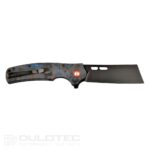 Cuțit pliant Dulotec K261-BL cu mâner din G10 cu acoperire din carbon și lamă din oțel D2 » Lanternaputernica.RO