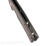 Cuțit pliabil Dulotec K261-RD cu mâner din G10 cu acoperire din carbon și lamă din oțel D2 » Lanternaputernica.RO
