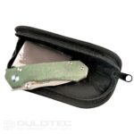 Cuțit pliant Dulotec K262-GN cu mâner din Micarta și lamă din oțel inoxidabil 14C28N » Lanternaputernica.RO