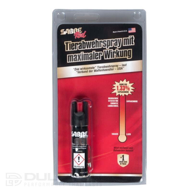 Spray cu piper Sabre Red Clip pentru autoapărare, 22,2 ml » Lanternaputernica.RO