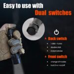 Lanternă tactică Dulotec Guardian, 1.800 lumeni, 700 de metri, baterie de 5.200 mAh, încărcare magnetică, husă » Lanternaputernica.RO