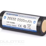 Baterie Keeppower 26650 de 6000 mAh, fără protecție, cu descărcare rapidă » Lanternaputernica.RO