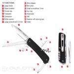 Instrument multifuncțional Ruike M32-B cu cuțit » Lanternaputernica.RO