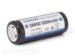 Baterie Keeppower 26650 de 5500 mAh cu protecție împotriva descărcării excesive » Lanternaputernica.RO
