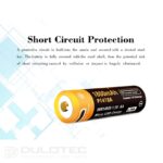 Baterie Vapcell P1418A 14500, 1800 mAh, 1,5 V, cu sistem de protecție și încărcare prin micro USB » Lanternaputernica.RO