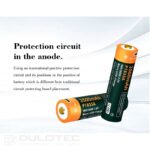 Baterie Vapcell P1835A 18650, 3500 mAh, 10 A, cu sistem de protecție și încărcare prin micro USB » Lanternaputernica.RO