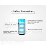 Baterie Vapcell P1608A 16340 de 800 mAh cu sistem de protecție și încărcare prin micro USB » Lanternaputernica.RO