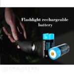 Baterie Vapcell P1608A 16340 de 800 mAh cu sistem de protecție și încărcare prin micro USB » Lanternaputernica.RO