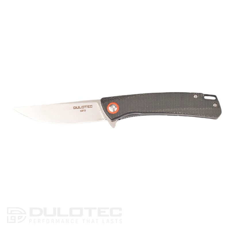 Cuțit pliant Dulotec K212 – Negru, oțel inoxidabil 8Cr13 » Lanternaputernica.RO