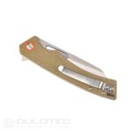 Cuțit pliant Dulotec K215 – verde deschis, oțel inoxidabil 8Cr13Mov » Lanternaputernica.RO