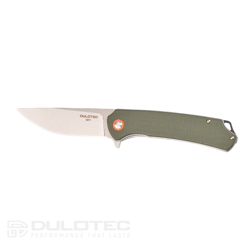 Cuțit pliant Dulotec K211 – verde, oțel inoxidabil 8Cr13Mov » Lanternaputernica.RO