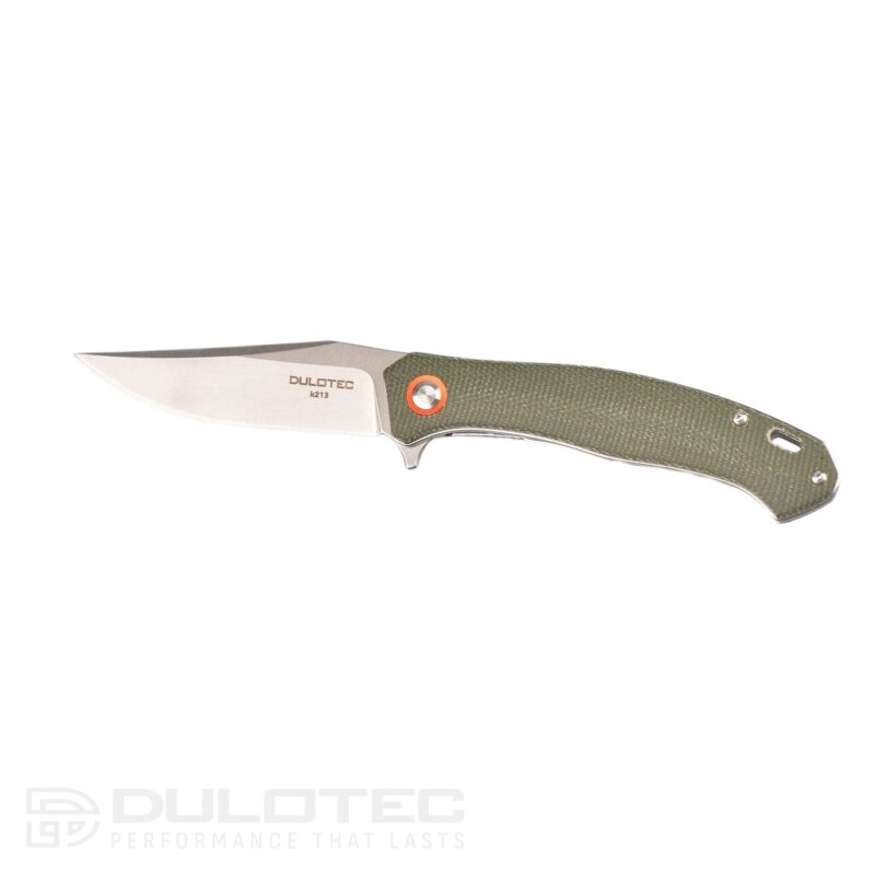 Cuțit pliant Dulotec K213 – verde, din oțel inoxidabil 8Cr13Mov » Lanternaputernica.RO