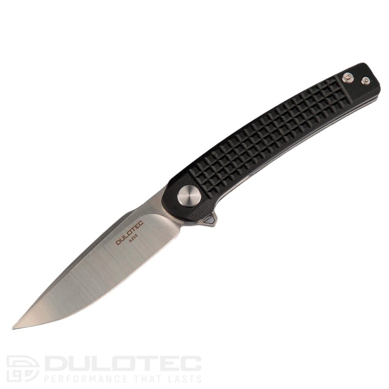Cuțit pliant Dulotec K255 – mâner din polimer G10 și lamă din oțel de unelte D2 » Lanternaputernica.RO