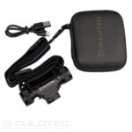 Lampă frontală puternică Dulotec H6 cu zoom + baterie de 3400 mAh, lumină albă » Lanternaputernica.RO
