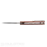Cuțit pliant Dulotec K256-BR – mâner din Micarta și oțel pentru unelte D2 » Lanternaputernica.RO